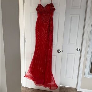 Elegant Red Prom Dress
